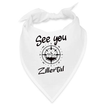 Zillertal Skifahren Tirol Snowboarden Österreich - Bandana - Weiß - Vorne