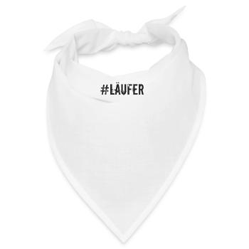 Laufen - #läufer - Bandana - Weiß - Vorne
