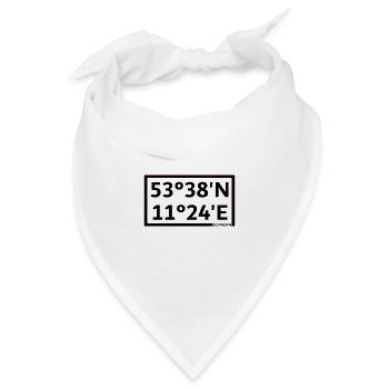 Schwerin Koordinaten - Bandana - Weiß - Vorne