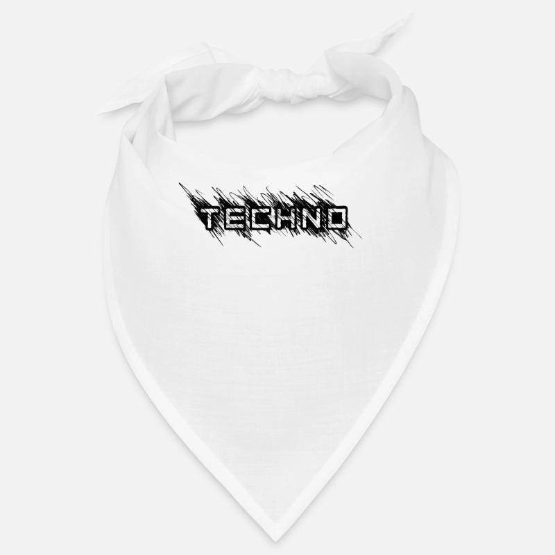 Techno - Bandana - Weiß