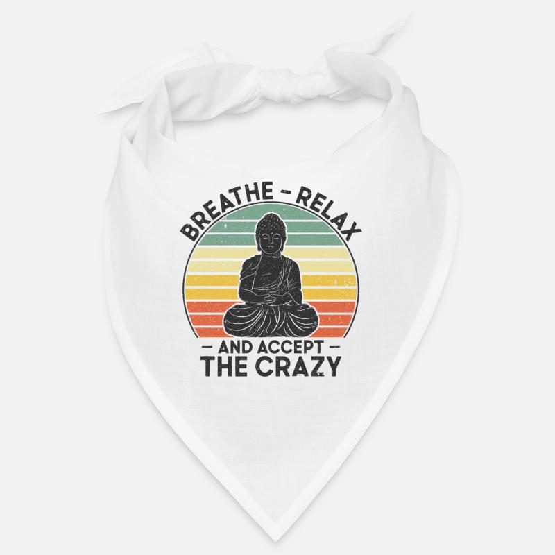 Breathe Relax & Accept Crazy Yoga Meditation Bandana