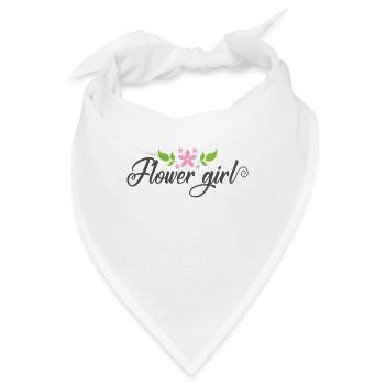Flower Girl Hochzeit Mädchen Mädchen - Bandana - Weiß - Vorne