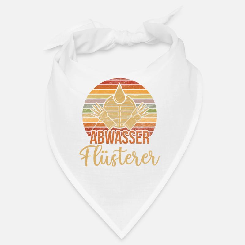Retro Abwasser Flüsterer Abwassertechniker Bandana