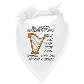 DURCH DEN KLANG EINER HARFE - Bandana - Weiß - Vorne