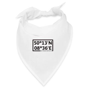 Bad Homburg vor der Höhe Koordinaten - Bandana - Weiß - Vorne