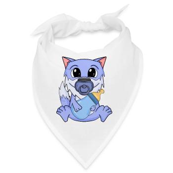 Baby Wolf - Bandana - Weiß - Vorne
