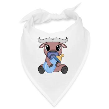 Baby Junge Ochse - Bandana - Weiß - Vorne