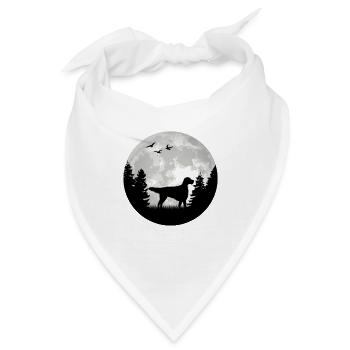 English Setter Mond Englischer Setter - Bandana - Weiß - Vorne