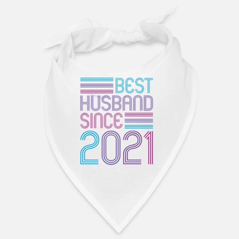 Bester Ehemann seit 2021 1. Hochzeitstag Bandana