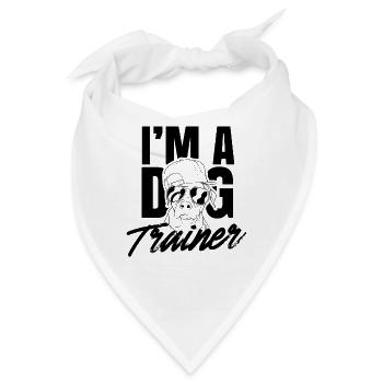 Ich Bin Ein Hundetrainer Hundeschule Hundeführer - Bandana - Weiß - Vorne