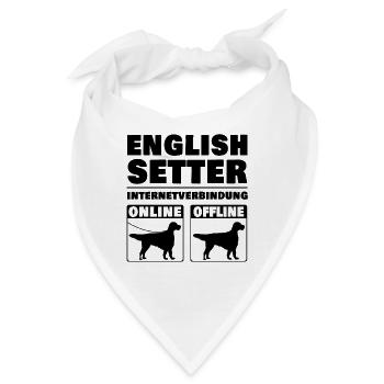 English Setter Internet Englischer Setter - Bandana - Weiß - Vorne