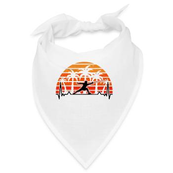 Fechten Herzschlag Fechter Fechtsport Sportfechter - Bandana - Weiß - Vorne