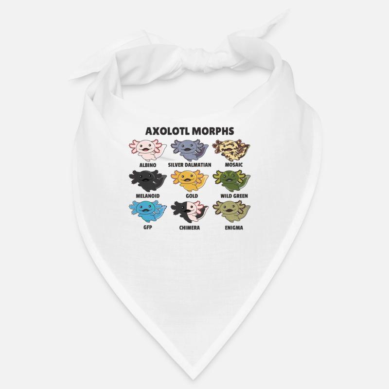 Axolotls du monde animaux doux Espèces d’Axolotl Bandana