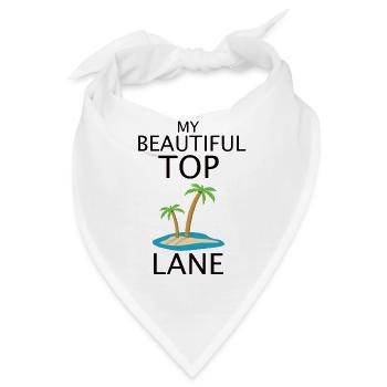 League Legend Top lane lustiges design - Bandana - Weiß - Vorne