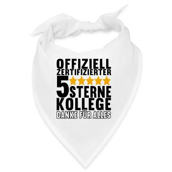 Abschiedsgeschenk Kollegen Jobwechsel - Bandana - Weiß - Vorne