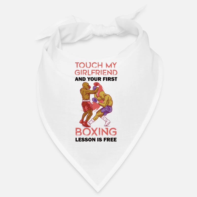 Boxes - Touch my girlfriend - Bandana - white