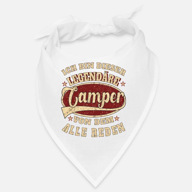 Camper ich bin dieser legendäre Camper - Bandana - Weiß