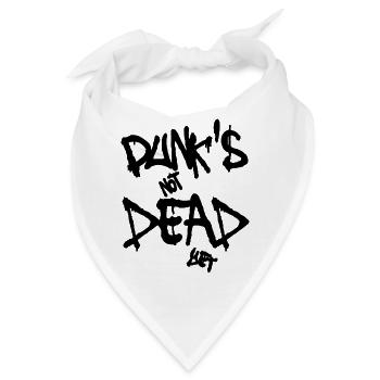 Punk ist noch nicht tot - Bandana - Weiß - Vorne