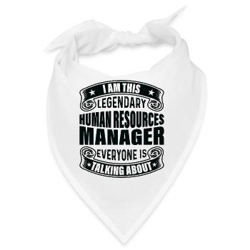 Legendärer HR-Manager In Aller Munde - Bandana - Weiß - Vorne
