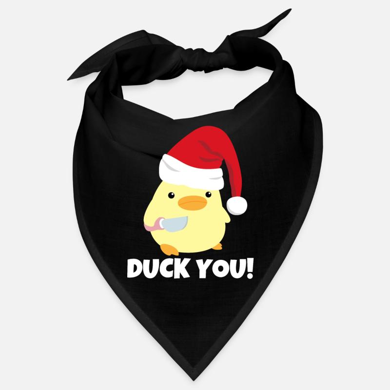 Canard vous! Canard de Noël avec mème au couteau Bandana