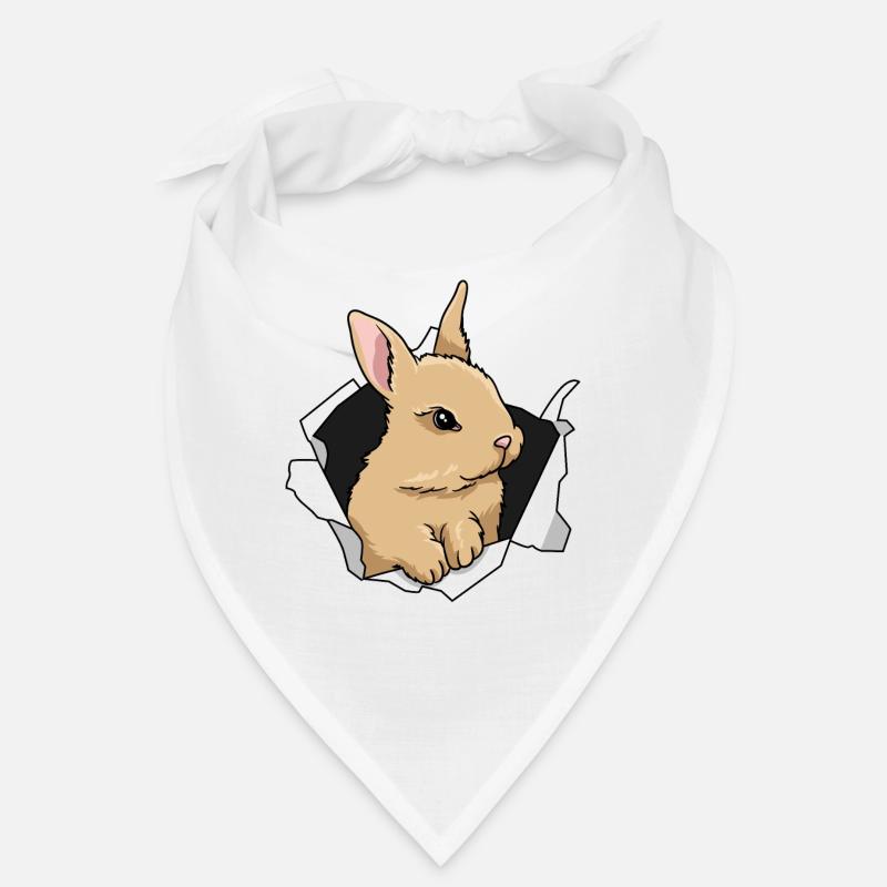 Lapin Percée Mignon Lapin Animal Bandana