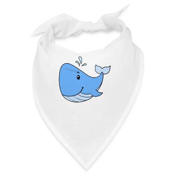 Wal - Bandana - Weiß - Vorne