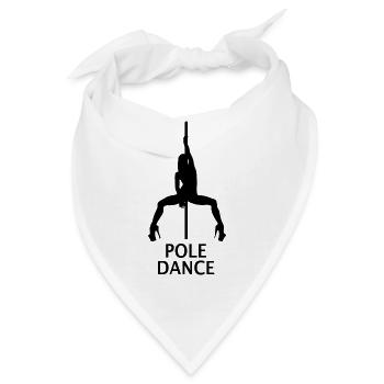 Pole Dance Stangentänzerin Pole Dancing Tänzerin - Bandana - Weiß - Vorne