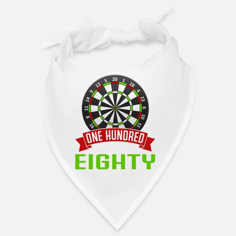 One Hundred And Eighty 180 Dart Darts Player Bandana