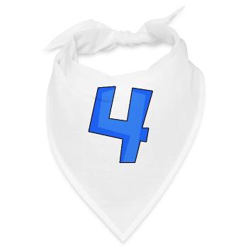 4 - Bandana - Weiß - Vorne