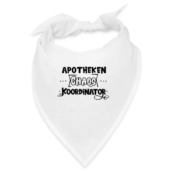 Apotheken Chaos Koordinator witzige Sprüche - Bandana - Weiß - Vorne