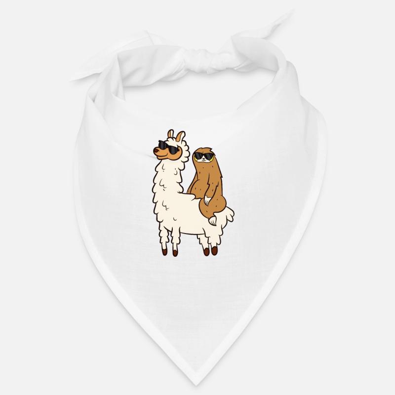 Pas de prob-lama Mignon Pas de lama prob lama - Bandana - blanc