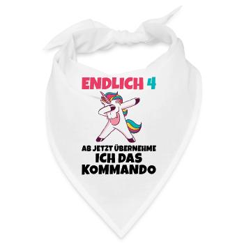 Endlich 4 ab jetzt übernehme ich das Kommando - Bandana - Weiß - Vorne