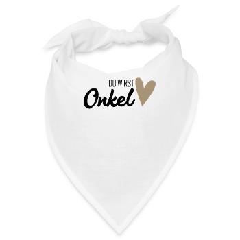 Onkel - Onkel werden - Bandana - Weiß - Vorne