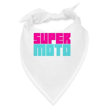 Supermoto / Supermotard / Supermoto Wheelie - Bandana - Weiß - Vorne