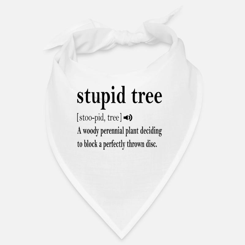 Stupid Tree Definition Disc Golf Frisbee Cadeau Bandana