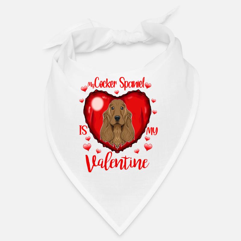 Mon cocker spaniel est mon valentine i cocker spaniel Bandana