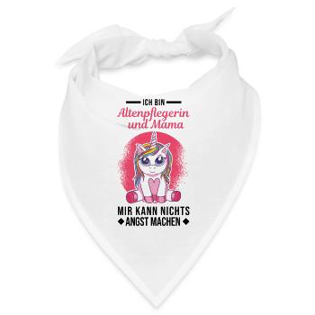 Altenpflegerin und Mama Altenheim - Bandana - Weiß - Vorne