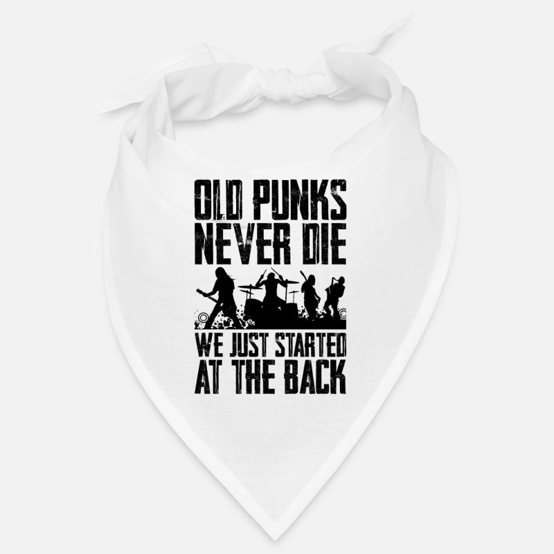 Old Punks Never Die, We Just Stand At The Back 4 Bandana
