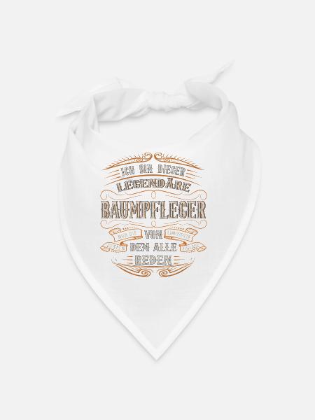 Baumpfleger ich bin dieser legendäre Baumpfleger - Bandana - Weiß