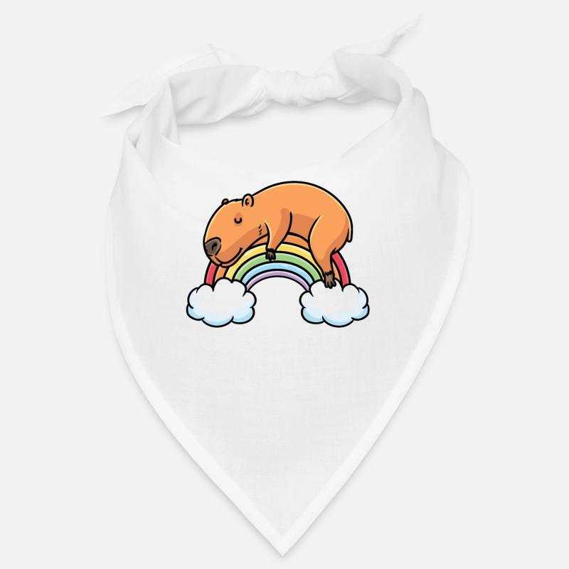 Capybara Rainbow Pyjama Chemise de sommeil Bandana