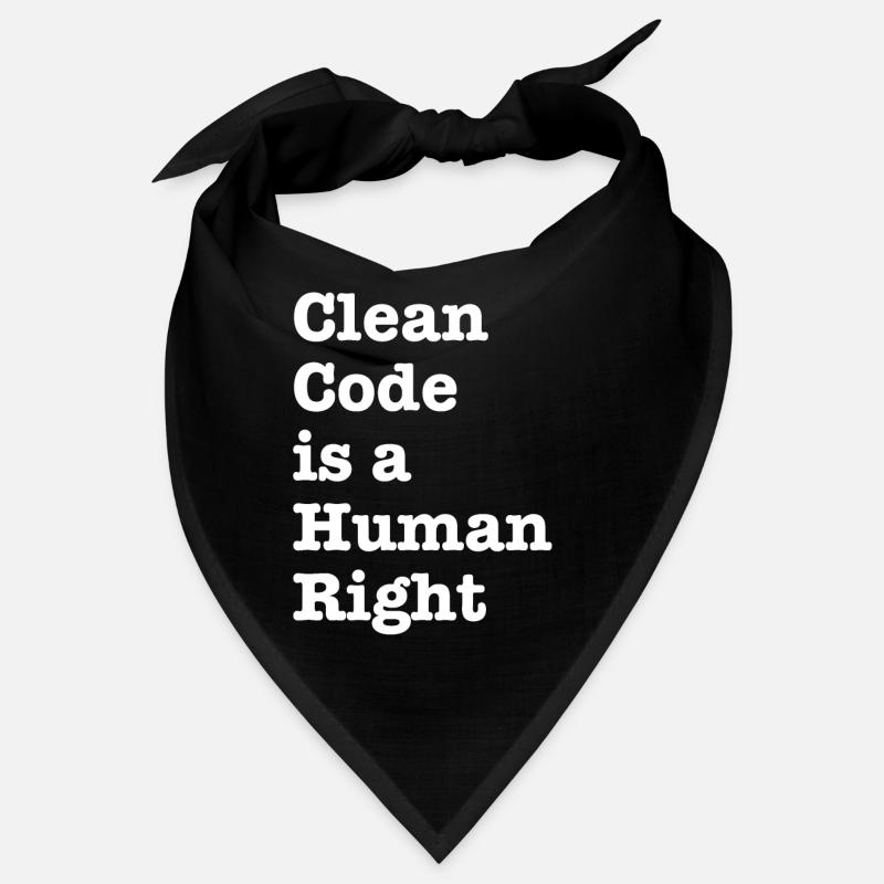 Clean Code est un droit de l’homme - Funny Gift Programer Bandana