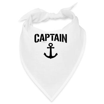 Kapitän Captain - Bandana - Weiß - Vorne