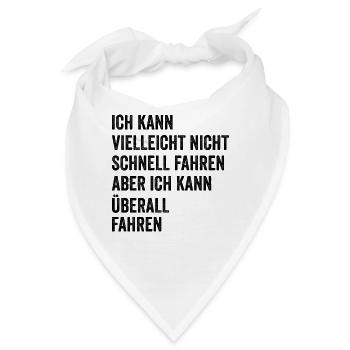 Allradantrieb Spruch Geländewagen Offroad - Bandana - Weiß - Vorne