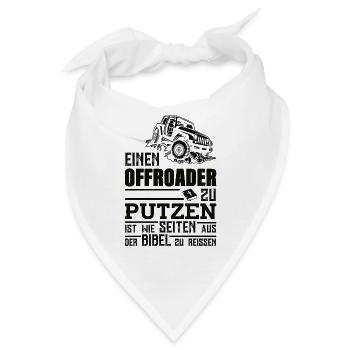 Geländewagen Dachzelt Matsch Allrad Reisefahrzeug - Bandana - Weiß - Vorne