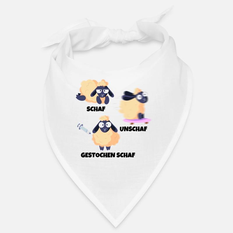 Schaf Unschaf Gestochen Schaf Wortspiel Bandana