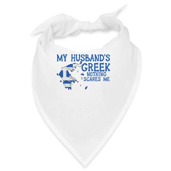 Ehefrau Griechenland Griechisch Griechin - Bandana - Weiß - Vorne