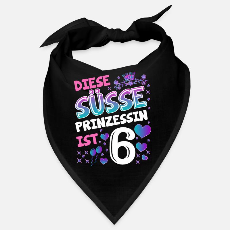 6. Geburtstag Mädchen Geschenk Königstochter Bandana