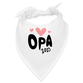 Opa 2023 - Opa werden - Bald Opa - Bandana - Weiß - Vorne