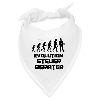 Steuerberater Evolution Primaten zum Steuerberater - Bandana - Weiß - Vorne