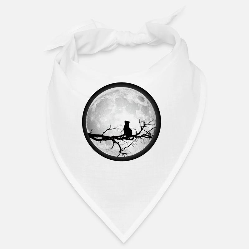 Moon Full Moon Cat Space Bandana